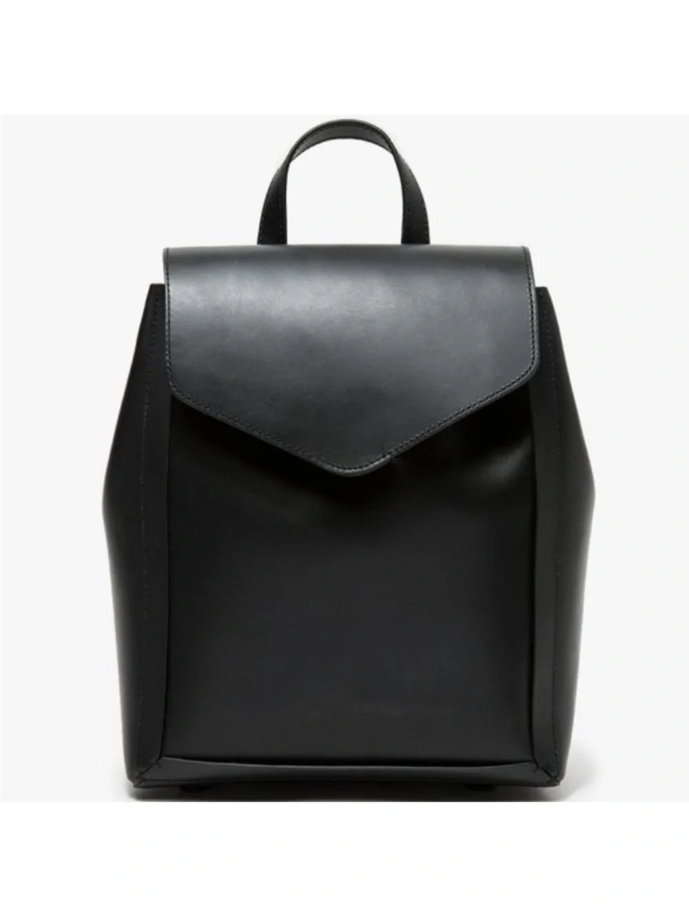 Loeffler Randall Black Leather Backpack with Top Handle